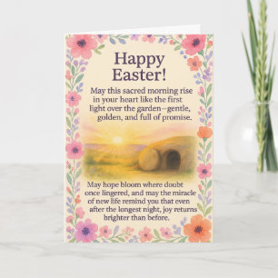 Carte de vœux de Pâques joyeuse