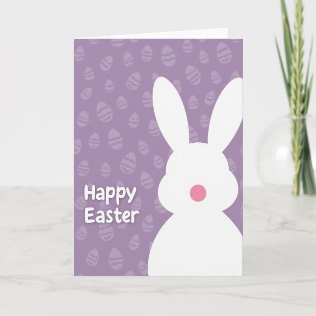 Carte de vœux de Pâques lapin (Devant)
