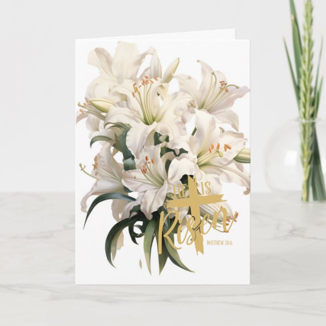 Carte de vœux de Pâques Lily (Devant)