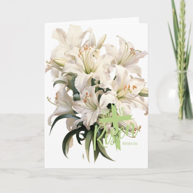 Carte de vœux de Pâques Lily (Devant)
