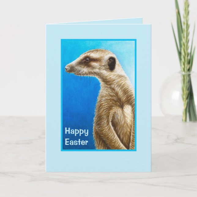 Carte de voeux de Pâques Meerkat (Devant)