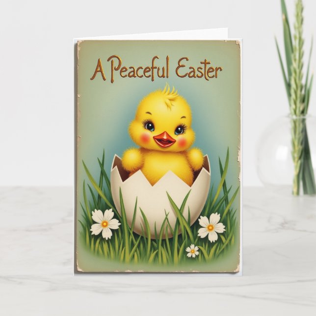 Carte de vœux de Pâques paisible (Devant)