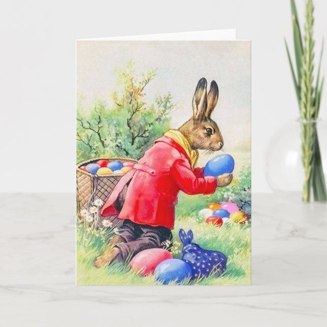 Carte de voeux de Pâques vintage (Devant)