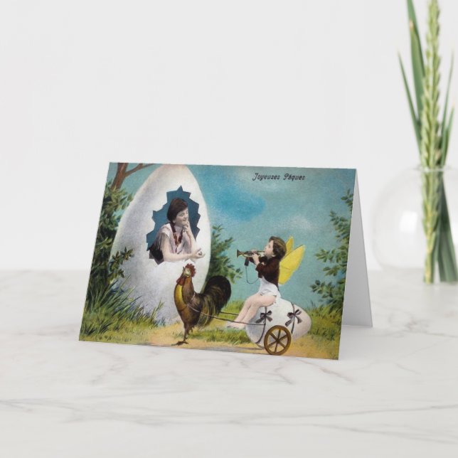 Carte de voeux de Pâques vintage (Devant)