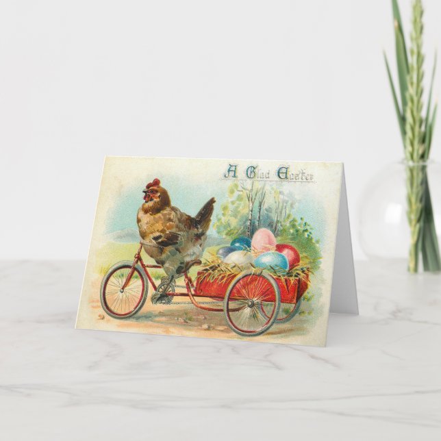 Carte de voeux de Pâques vintage (Devant)