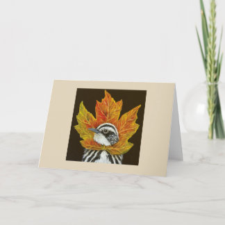 Carte de voeux de Paruline d'automne