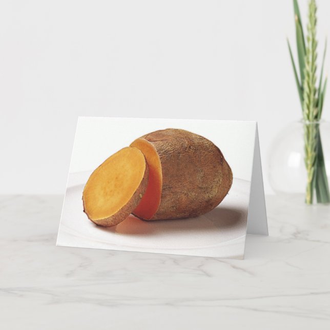 carte de voeux de patate douce (Devant)