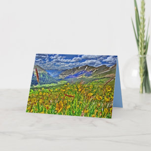 Carte de voeux de paysage de montagne du Colorado