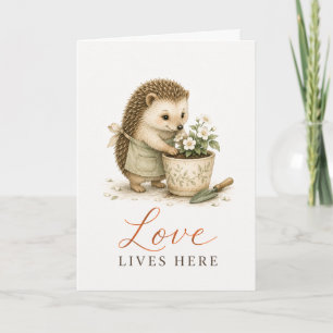Carte de vœux de pendaison de crémaillère Love Liv