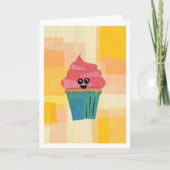 Carte de voeux de petit gâteau (Devant)