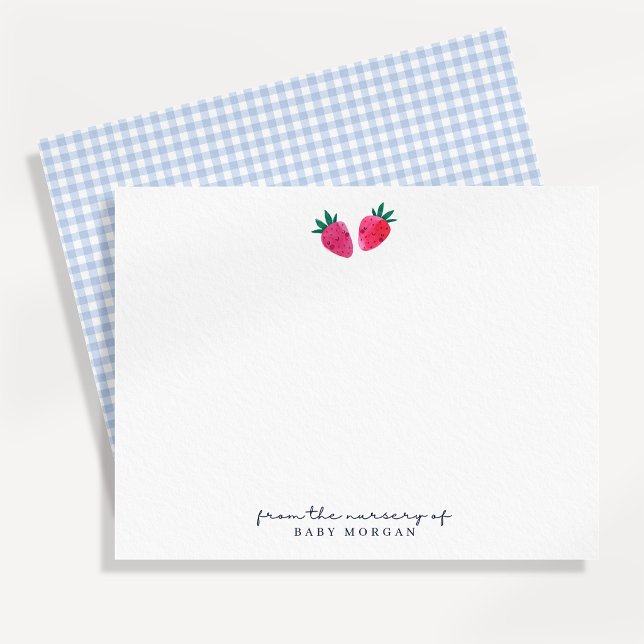 Carte de vœux de petite nursery fraise (Créateur téléchargé)