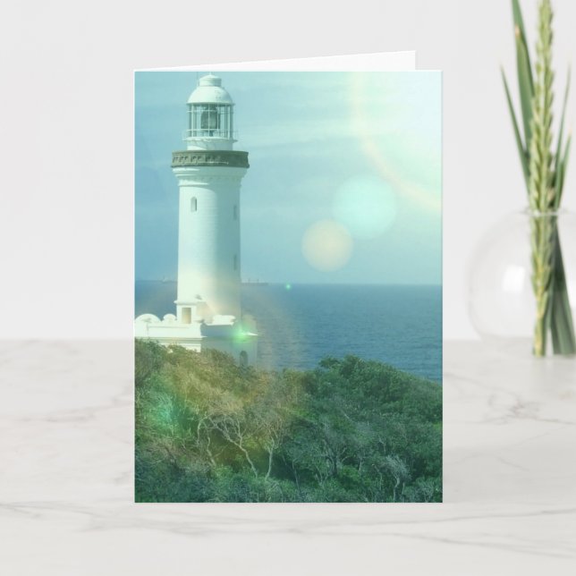 Carte de voeux de photos de phare (Devant)