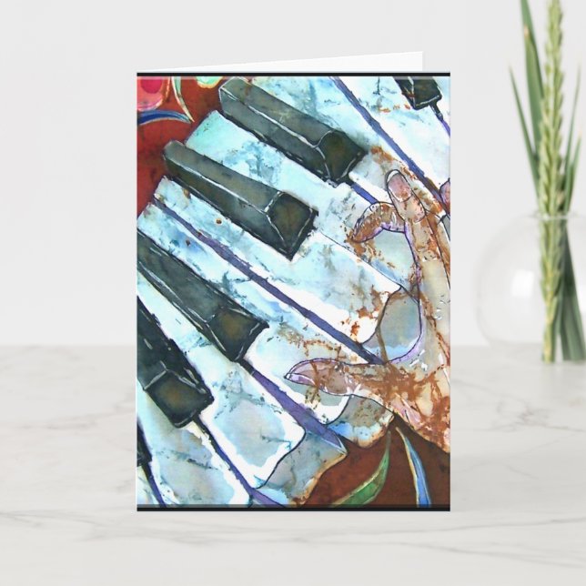 CARTE DE VOEUX DE PIANO (Devant)