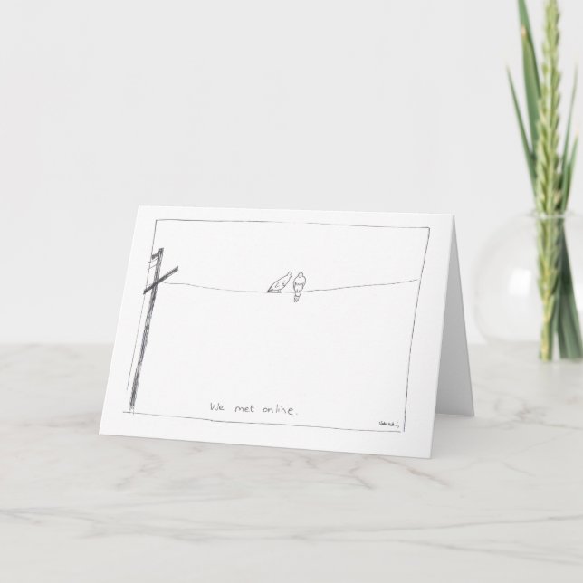 Carte de voeux de pigeons (Devant)