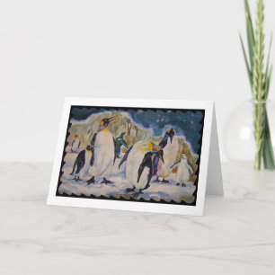 Carte de voeux de pingouin de Chillin