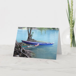 carte de voeux de pirogues