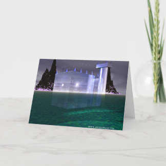 Carte de voeux de plafond en verre