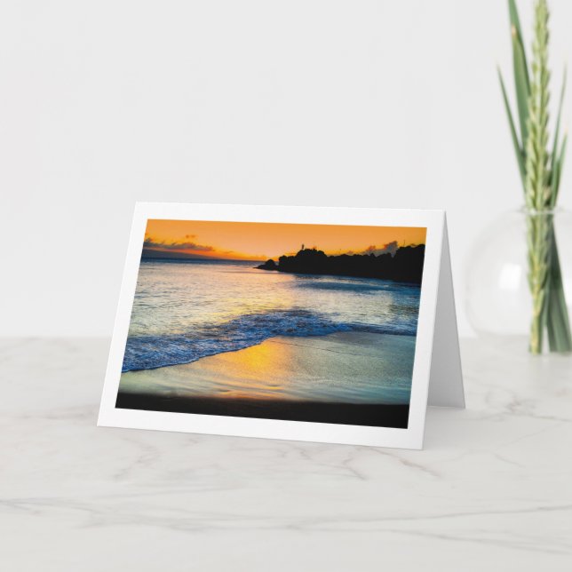 Carte de voeux de plage de Kaanapali (Devant)