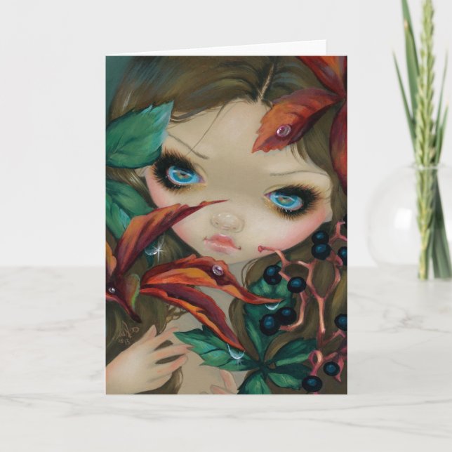 Carte de voeux "de plante grimpante de Virginie" (Devant)