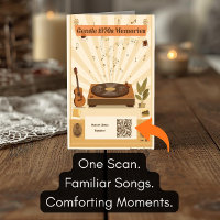 Carte de vœux de liste de lecture musicale des ann