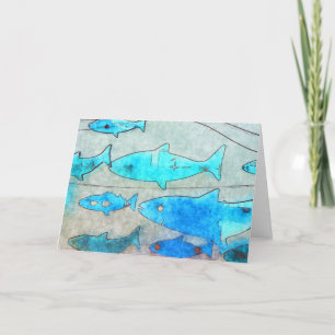 Carte de voeux de poisson