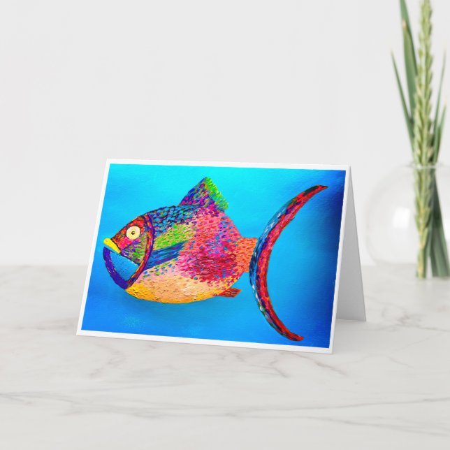 Carte de voeux de poisson (Devant)