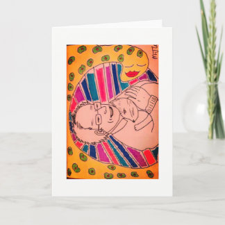 Carte de voeux de ponceuses de Bernie (blanc)