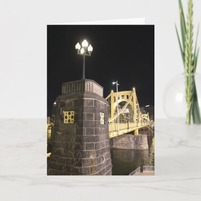 Carte de voeux de pont de Pittsburgh (Devant)