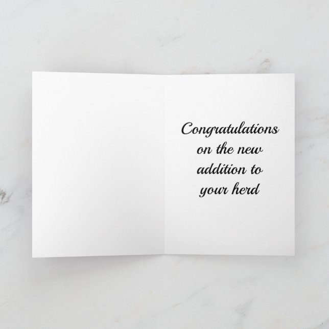 Carte de vœux de poulain de cheval humoristique fu (Intérieur)