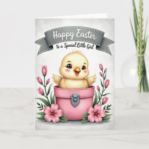 Carte de vœux de printemps Bébé Oiseau