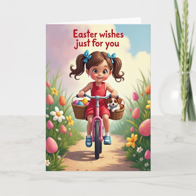 Carte de vœux de printemps joyeuse (Devant)
