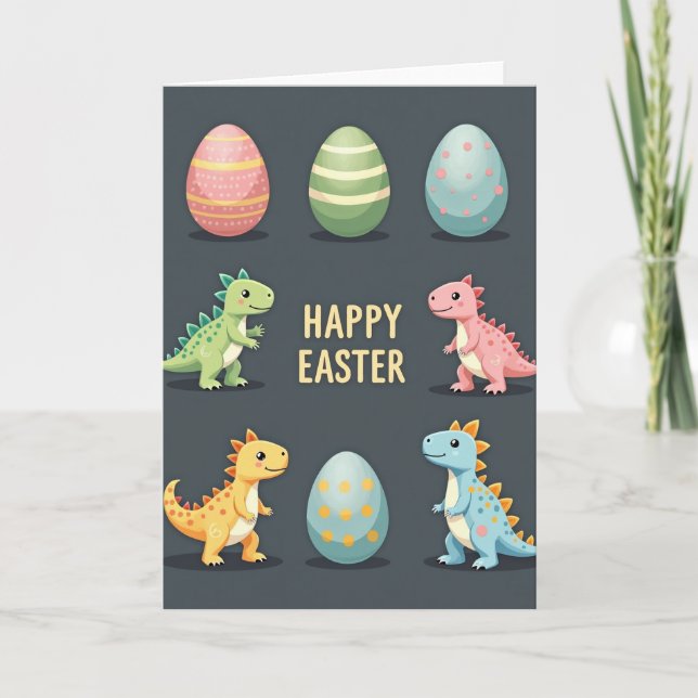 Carte de vœux de printemps pour reptiles joyeux (Devant)