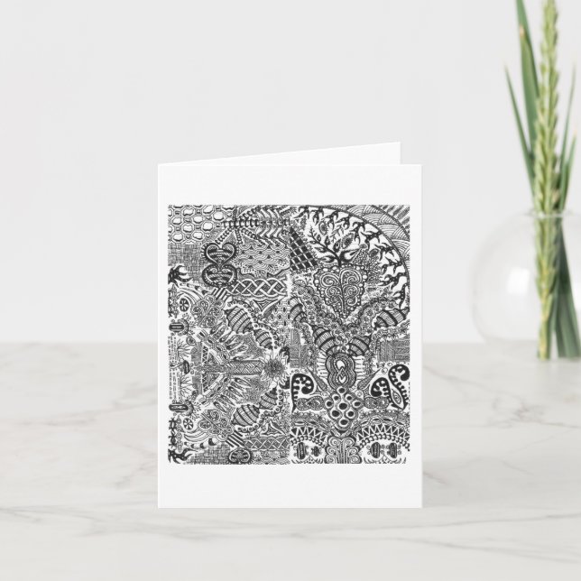 Carte de voeux de quelques mini croquis (Devant)