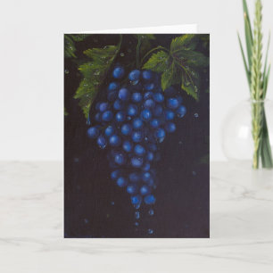 Carte de voeux de raisins