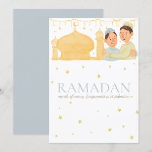 Carte de voeux de Ramadan Kareem, chèque-cadeau