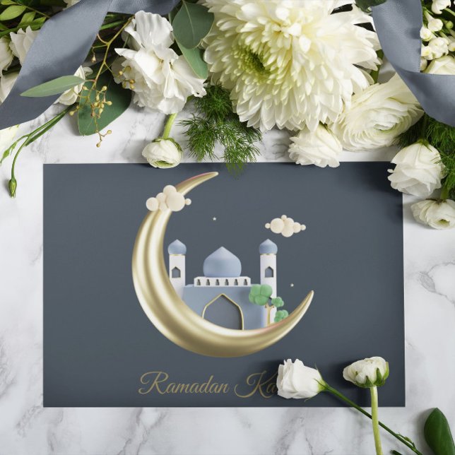 Carte de vœux de Ramadan Kareem Ramadan Moubarak (Créateur téléchargé)