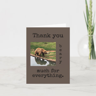 Carte de voeux de remerciement de Beary