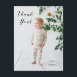 Carte de vœux de remerciement pour photo d'anniver<br><div class="desc">Dites merci avec cette carte photo personnalisable.</div>