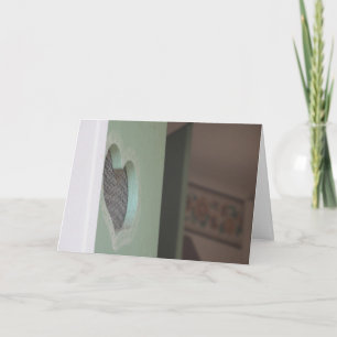 Carte de vœux de rétablissement "Entrez avec un cœ