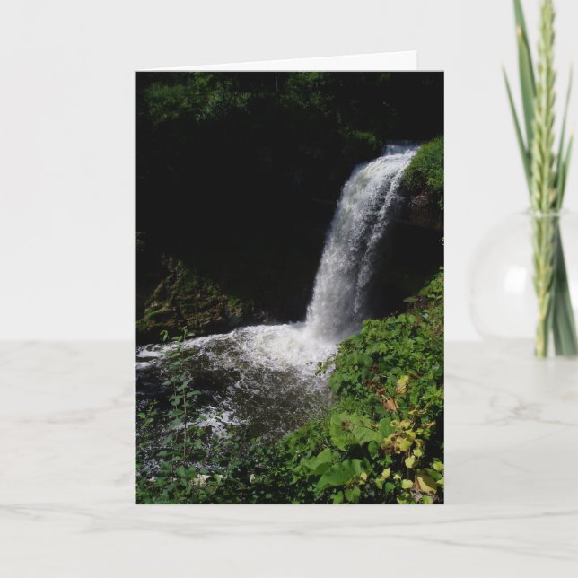 Carte de vœux de rétablissement "Minnehaha Falls # (Devant)