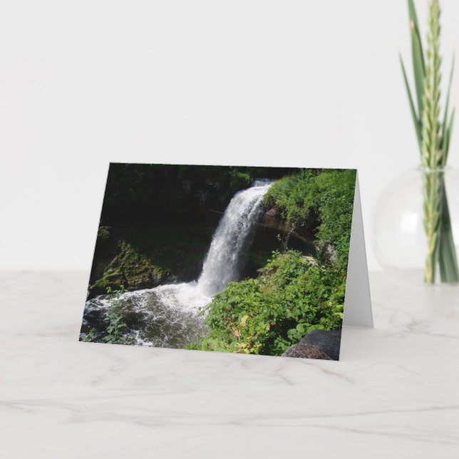 Carte de vœux de rétablissement "Minnehaha Falls # (Devant)
