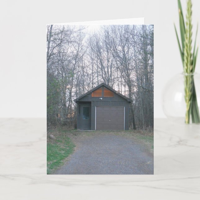 Carte de vœux de rétablissement “PitStop Garage at (Devant)