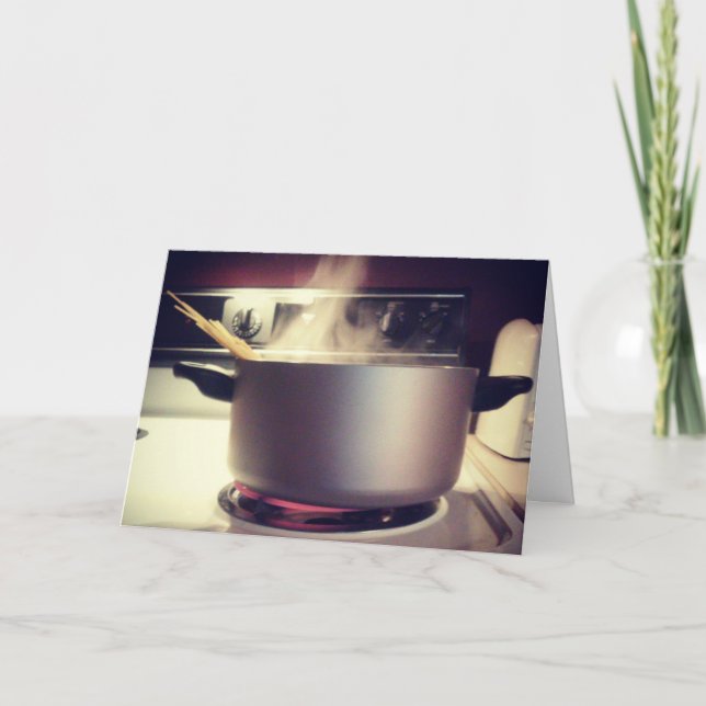Carte de vœux de rétablissement "Spaghetti Time" (Devant)
