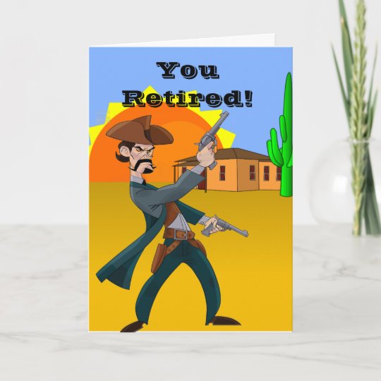 Carte De Voeux De Retraite De Cowboy Zazzle Fr Carte De Voeux De Retraite De Cowboy Zazzle Fr