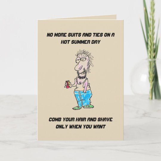 Carte De Voeux De Retraite Homme Retire Zazzle Fr