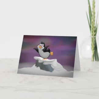 Carte de voeux de rêve de pingouin (vierge à l'int