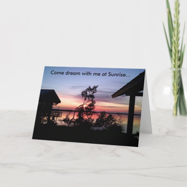 Carte de voeux de rêve Sunrises Nature (Devant)