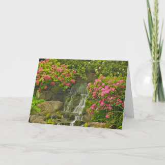 Carte de voeux de rhododendron