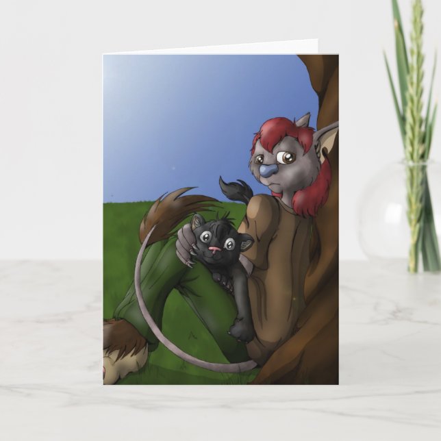 Carte de voeux de Rousoe et de Kenji (Devant)