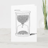 Carte de voeux de sablier de Reaper